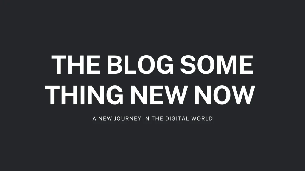 the blog somethingnewnow net